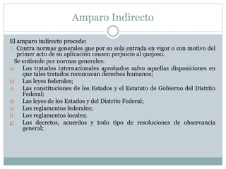 Sesión 7 y 8 . amparo indirecto | PPTX