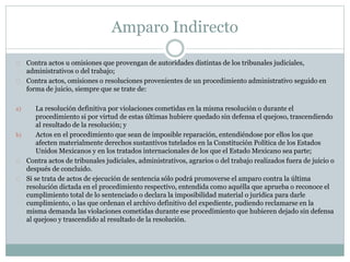 Sesión 7 y 8 . amparo indirecto | PPTX