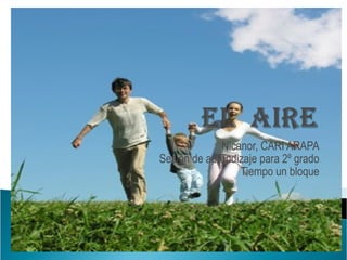 Nicanor, CARI ARAPA Sesión de aprendizaje para 2º grado Tiempo un bloque