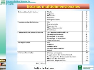 Empresa Pública Hospital de
Poniente
Escalas multidimensionales
Índice de Lattinen
 