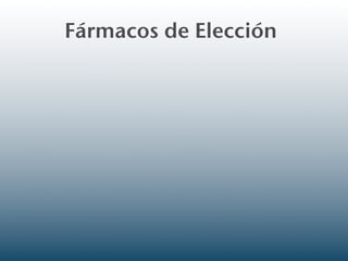 Fármacos de Elección
 