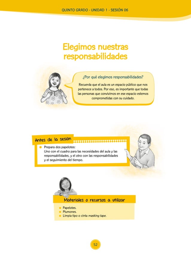 Sesión de Aprendizaje 06 de Unidad Didáctica 01 del Área de Personal