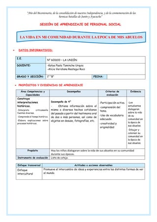 SESIÓN DE APRENDIZAJE DE PERSONAL SOCIAL - UNION.pdf