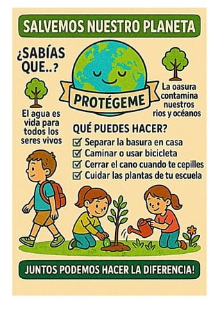 SESIÓN DE APRENDIZAJE LEEMOS AFICHES SOBRE EL CUIDADO DEL MEDIO ...