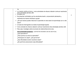 Sesión de clase vertebrados