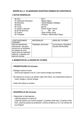 Sesiónes1.2, 3,4,5...de  Tutoría 