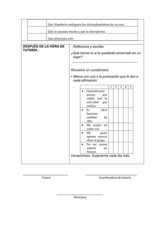 Sesiónes1.2, 3,4,5...de  Tutoría 