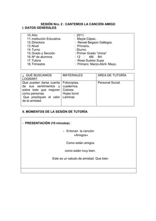 Sesiónes1.2, 3,4,5...de  Tutoría 