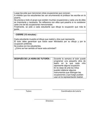 Sesiónes1.2, 3,4,5...de  Tutoría 