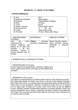 Sesiónes1.2, 3,4,5...de  Tutoría 