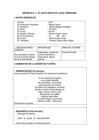 Sesiónes1.2, 3,4,5...de  Tutoría 