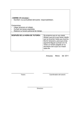 Sesiónes1.2, 3,4,5...de  Tutoría 