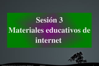 Sesión 3 Materiales educativos de internet  
