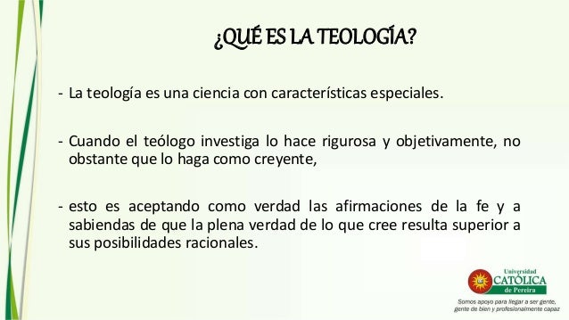 Sesión IV.Naturaleza de la teología