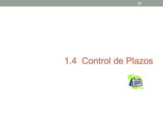 19

1.4 Control de Plazos

 