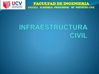 FACULTAD DE INGENIERIA
ESCUELA ACADÉMICO PROFESIONAL DE INGENIERÍA CIVIL
 