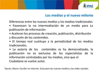 Sesion01 internet web1_web2_medios | PPT