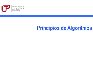 Principios de Algoritmos
 