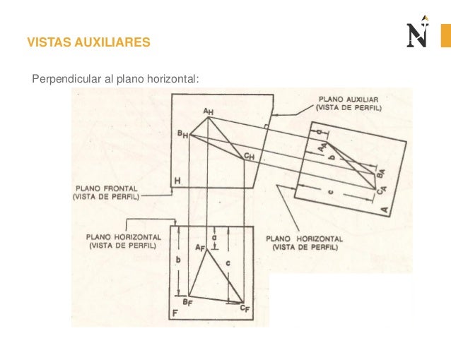 vista auxiliar secundaria dibujo tecnico electronico