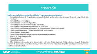 Crecimiento y Desarrollo Integral del Niño Menor de 5 Años: Valoración ...