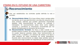 ETAPAS EN EL ESTUDIO DE UNA CARRETERA
 