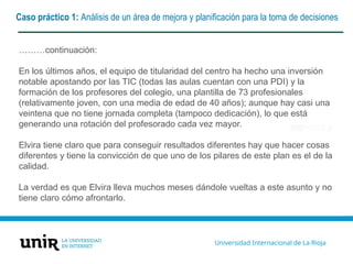 sesión la gestion de la calidad y la autoevaluacion de los centros | PPTX