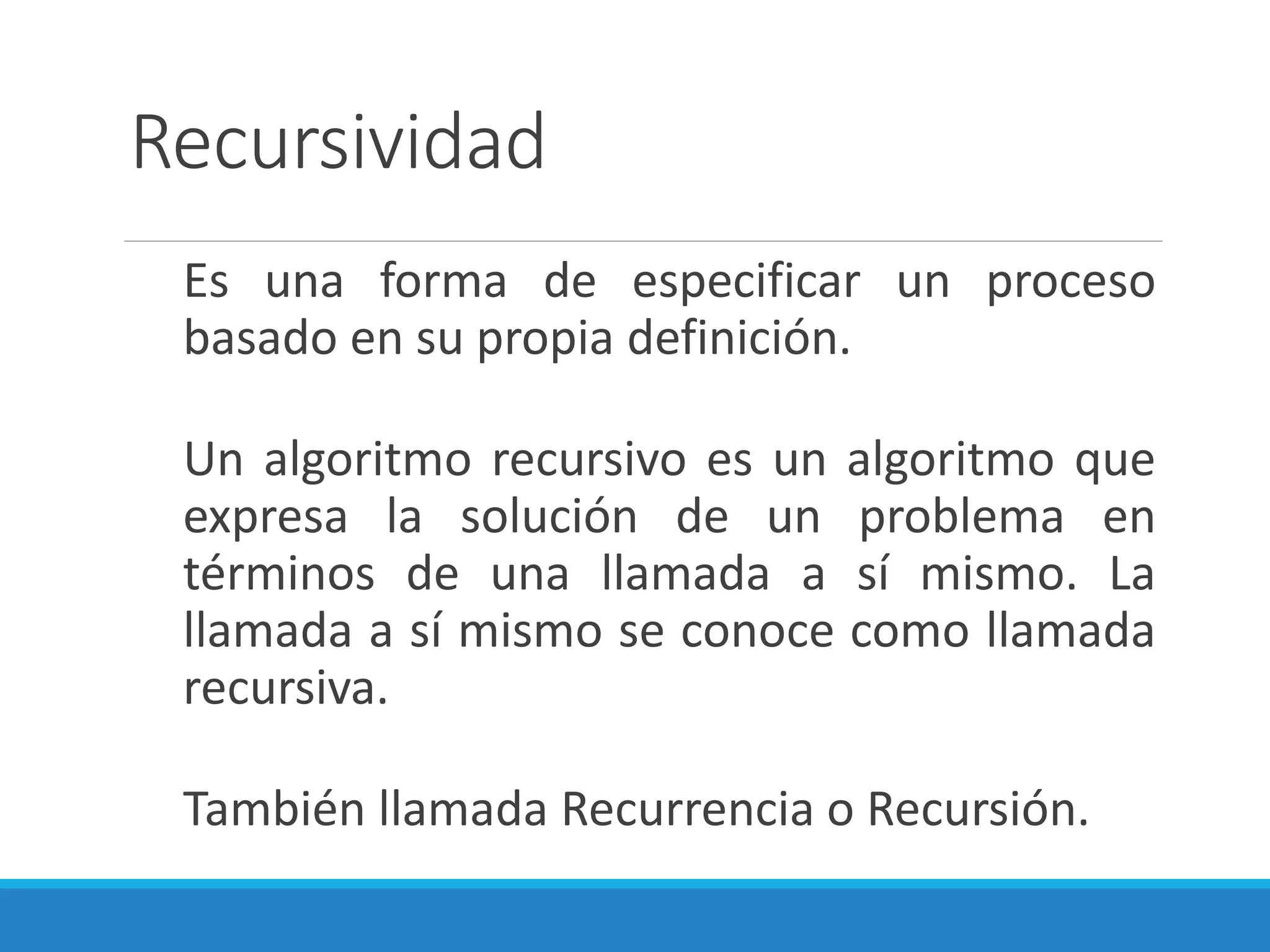 Recursividad directa e indirecta | PPTX