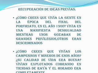 Explicación del docente del contexto histórico del evento.