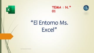 “El Entorno Ms.
Excel”
TEMA : N.º
01
Ept Computacion Docentes
 