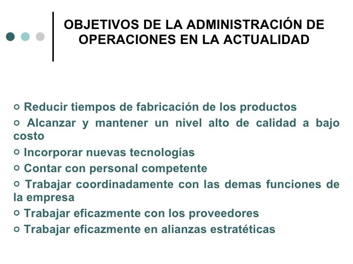 Sesion 1. Administracion de operaciones