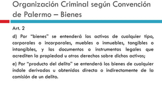 CRIMEN ORGANIZADO Y LAVADO DE ACTIVOS EN PERU | PPTX