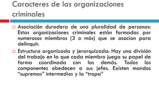 CRIMEN ORGANIZADO Y LAVADO DE ACTIVOS EN PERU | PPTX