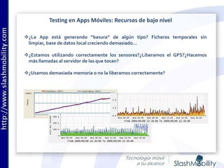 Testing en aplicaciones móviles iOS, Android