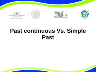 Past continuous Vs. Simple 
Past 
 