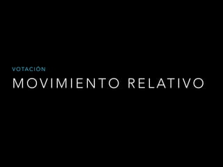 VOTACIÓN
MOVIMIENTO RELATIVO