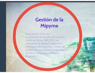 Introducción Gestión Mipyme