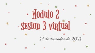 Modulo 2
sesion 3 virtual
14 de diciembre de 2021
 