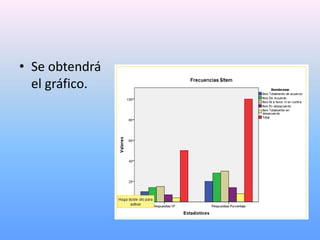 • Se obtendrá
  el gráfico.
 