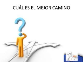 CUÁL ES EL MEJOR CAMINO
 