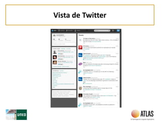 Vista de Twitter
 