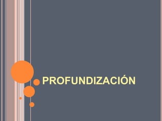 PROFUNDIZACIÓN
 