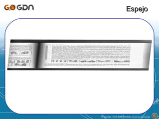 Espejo Copyright  2011 JDM Prohibido su uso no autorizado  