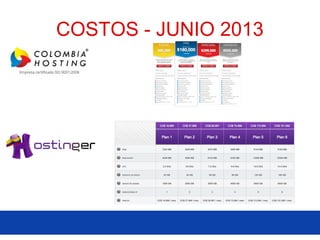 COSTOS - JUNIO 2013
 
