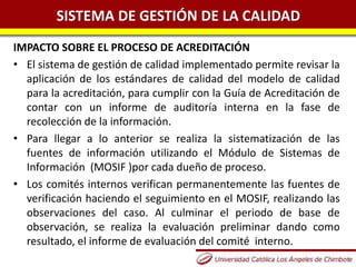 Impacto del Modelo de Calidad en la Gestión de la Carrera Profesional ...