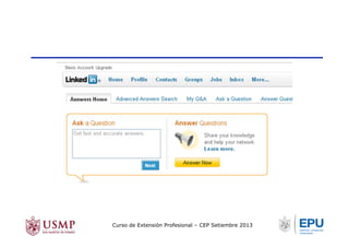 Curso de Extensión Profesional – CEP Setiembre 2013
 