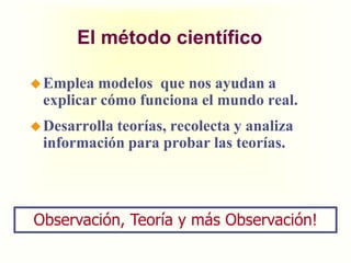 Emplea el métodocientífico.La Economíacomociencia…