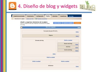 4. Diseño de blog y widgets
 