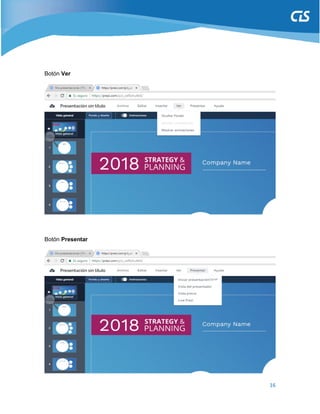 16
Botón Ver
Botón Presentar
 