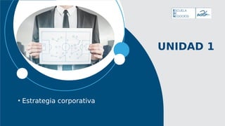 UNIDAD 1
• Estrategia corporativa
 