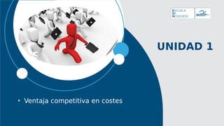UNIDAD 1
• Ventaja competitiva en costes
 